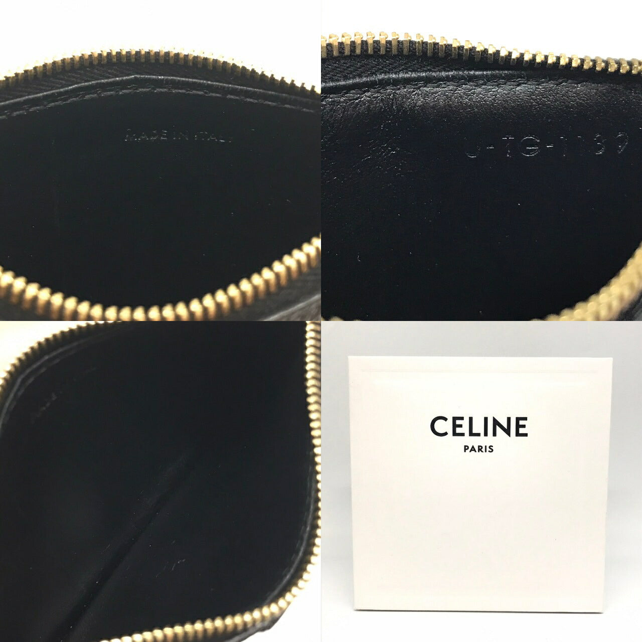 Celine Compact Card Holder Black