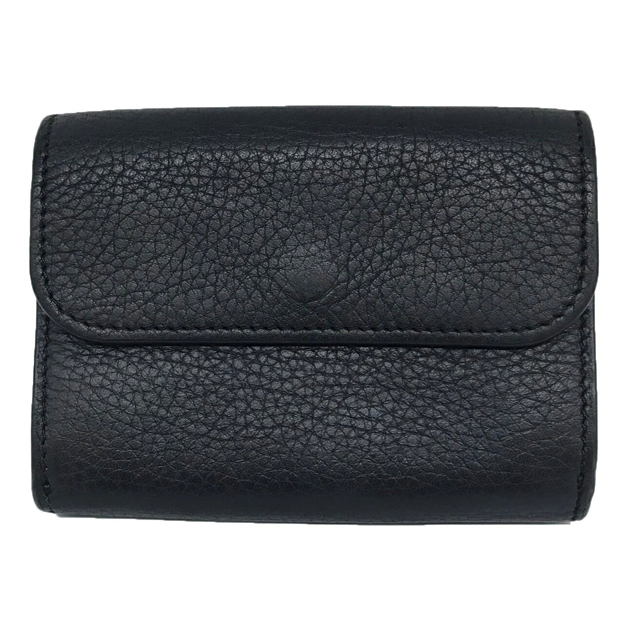 Chloe Small Trifold Wallet Black Leather