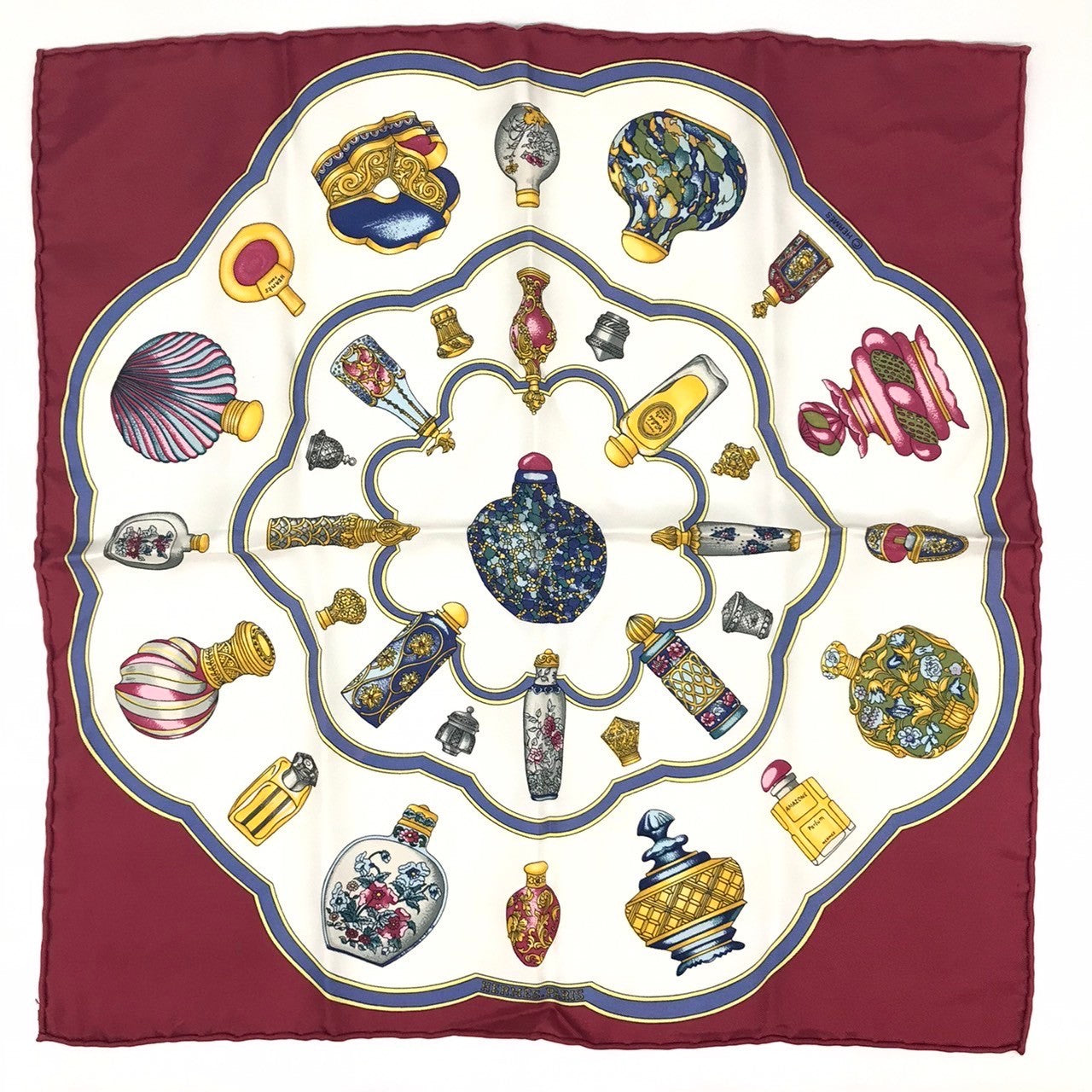 Hermes Silk Scarf Red