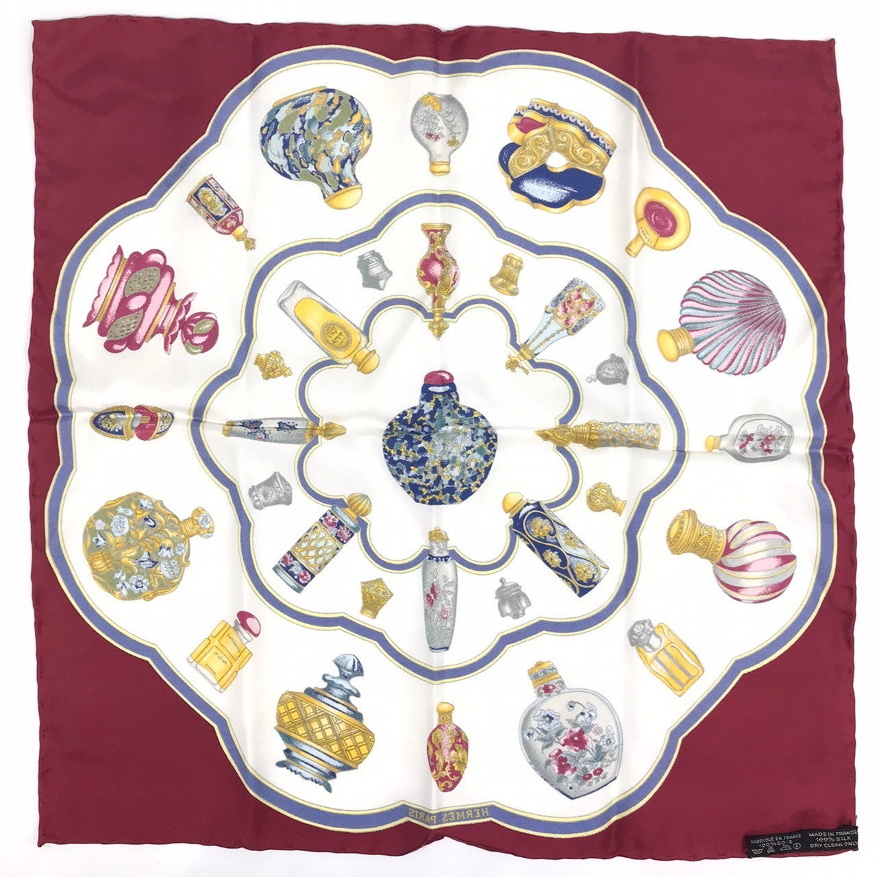 Hermes Silk Scarf Red