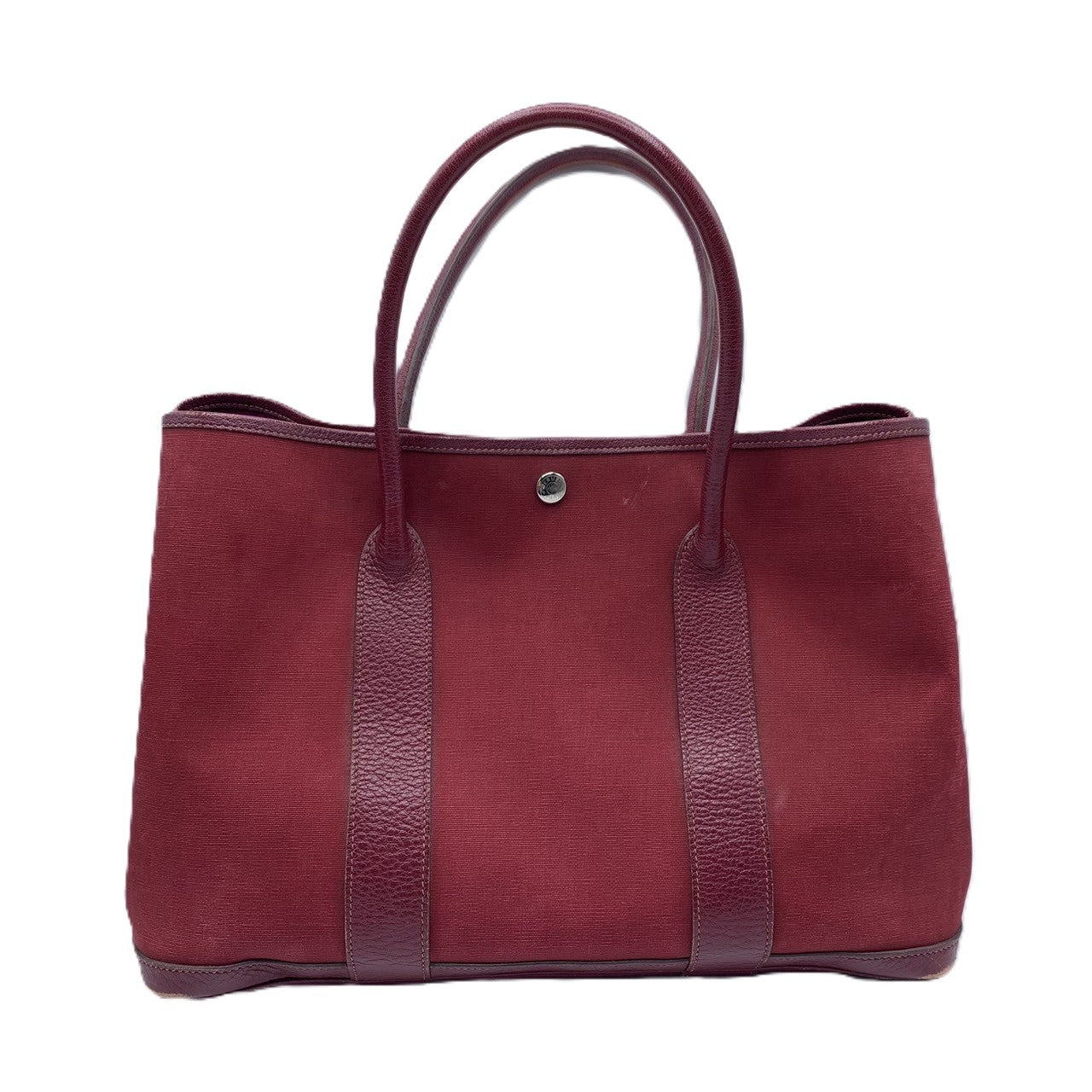 Hermes Garden Party Handbag Bordeaux