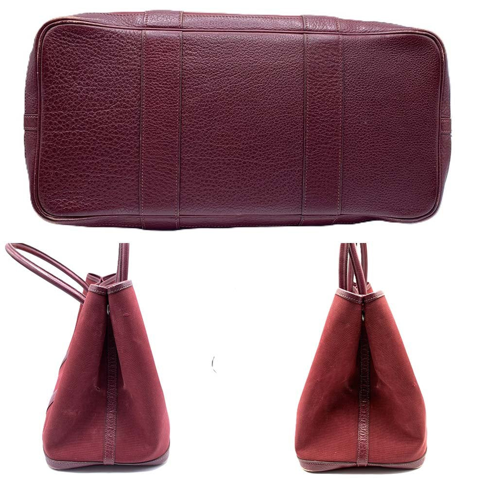 Hermes Garden Party Handbag Bordeaux