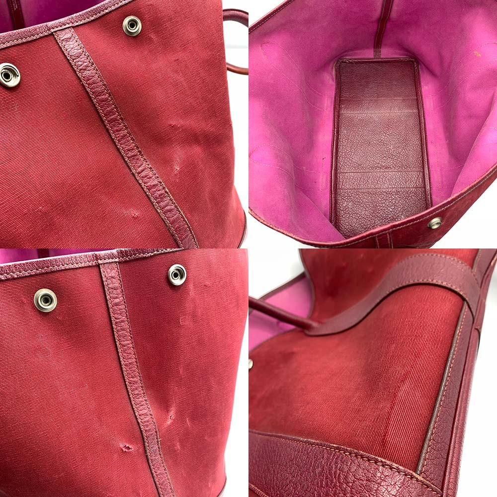 Hermes Garden Party Handbag Bordeaux