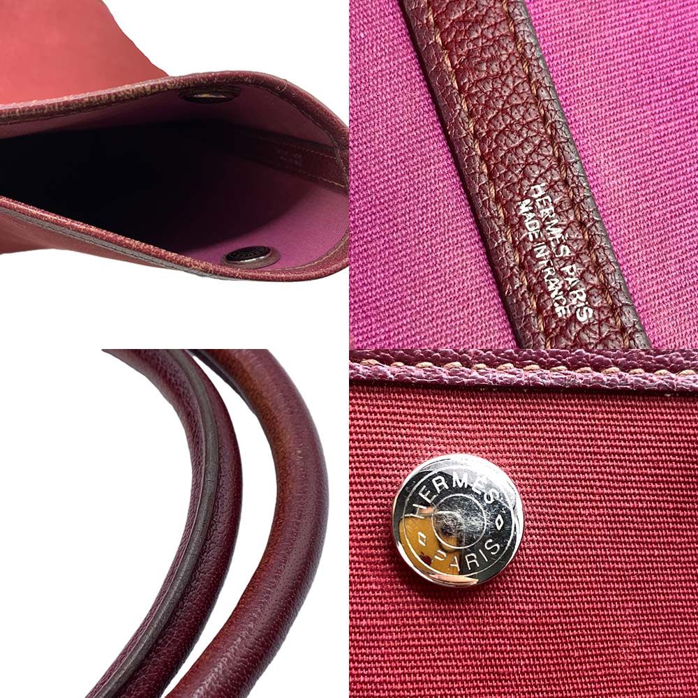 Hermes Garden Party Handbag Bordeaux