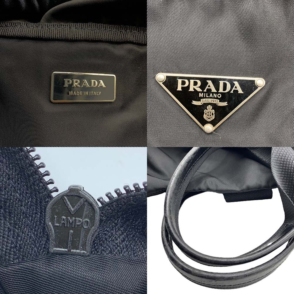 Prada Nylon Boston Travel Bag Black