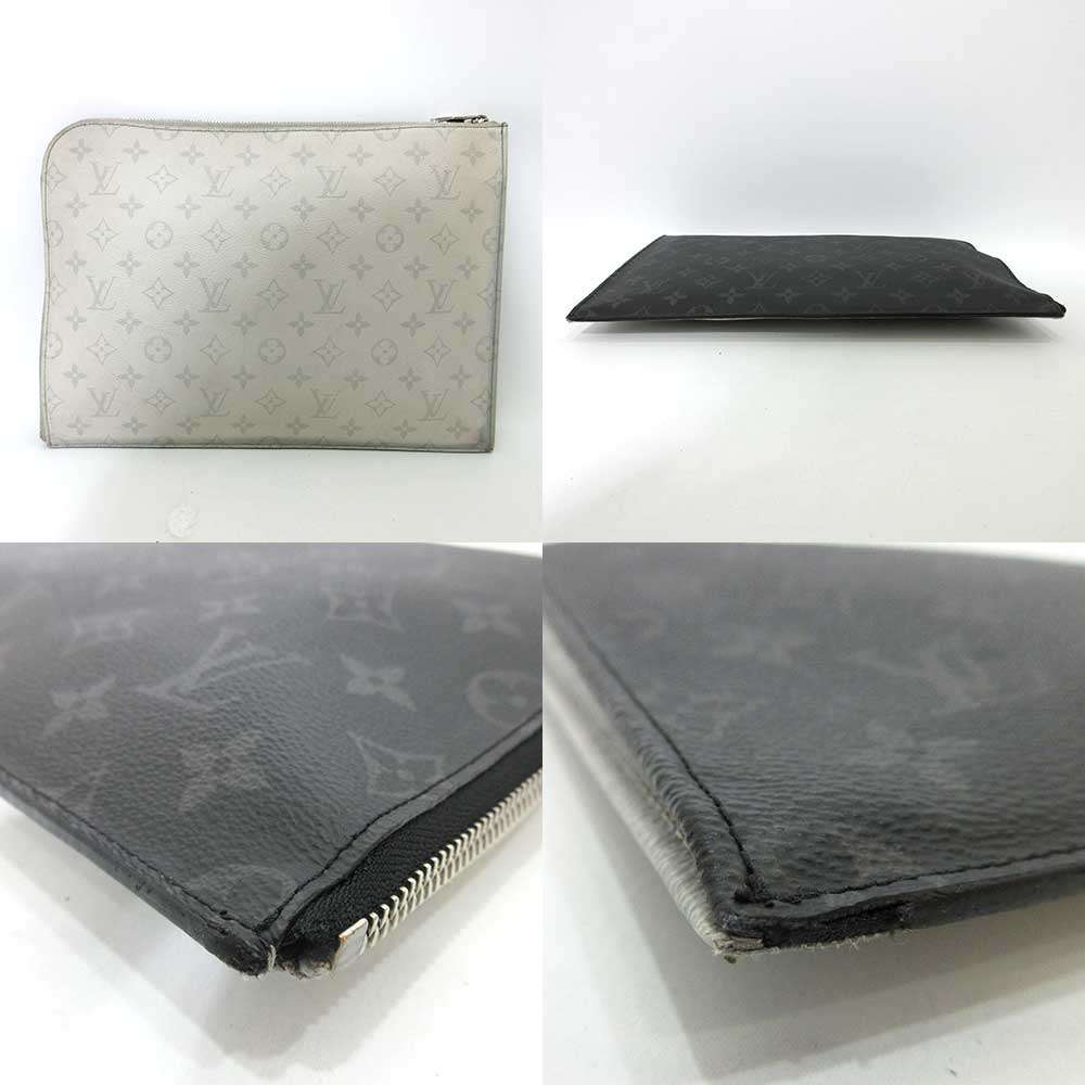 Louis Vuitton Monogram Eclipse Pochette Jour GM Clutch