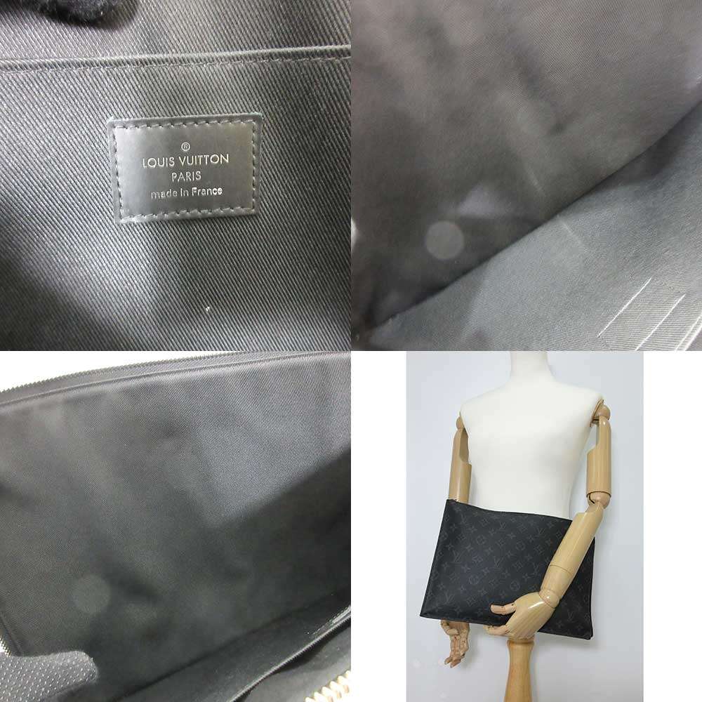 Louis Vuitton Monogram Eclipse Pochette Jour GM Clutch