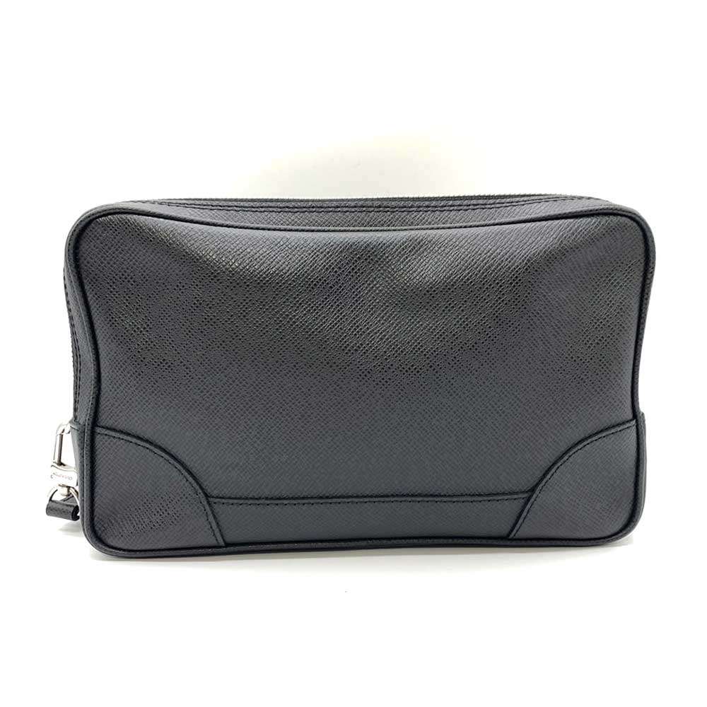 Louis Vuitton Pavel Taiga Leather Black Clutch