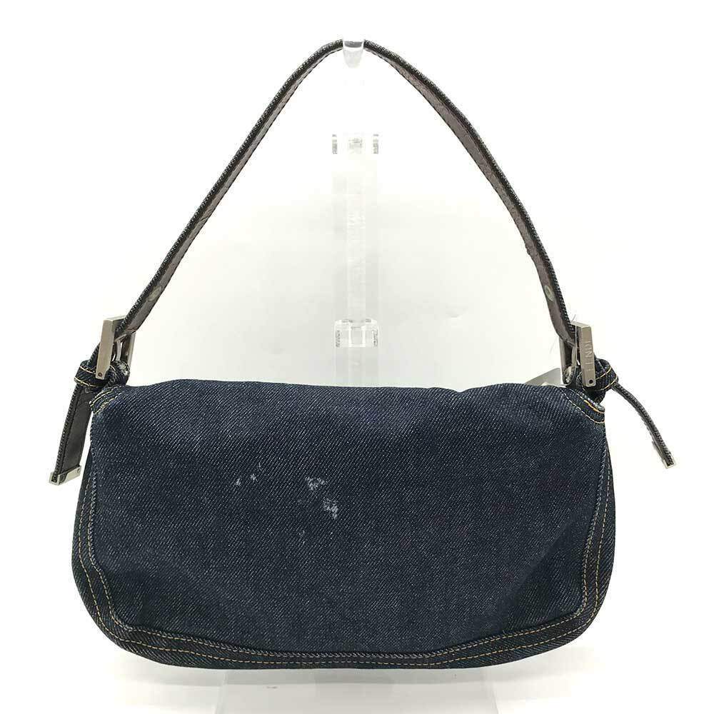 Fendi Denim Mamma Baguette Shoulder Bag