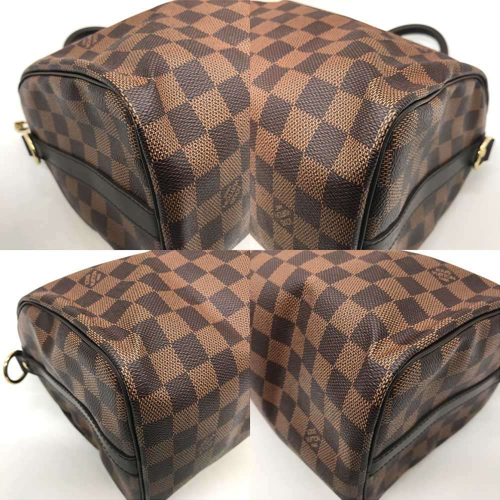 Louis Vuitton Damier Ebene Speedy 25 Bandouliere Boston Bag