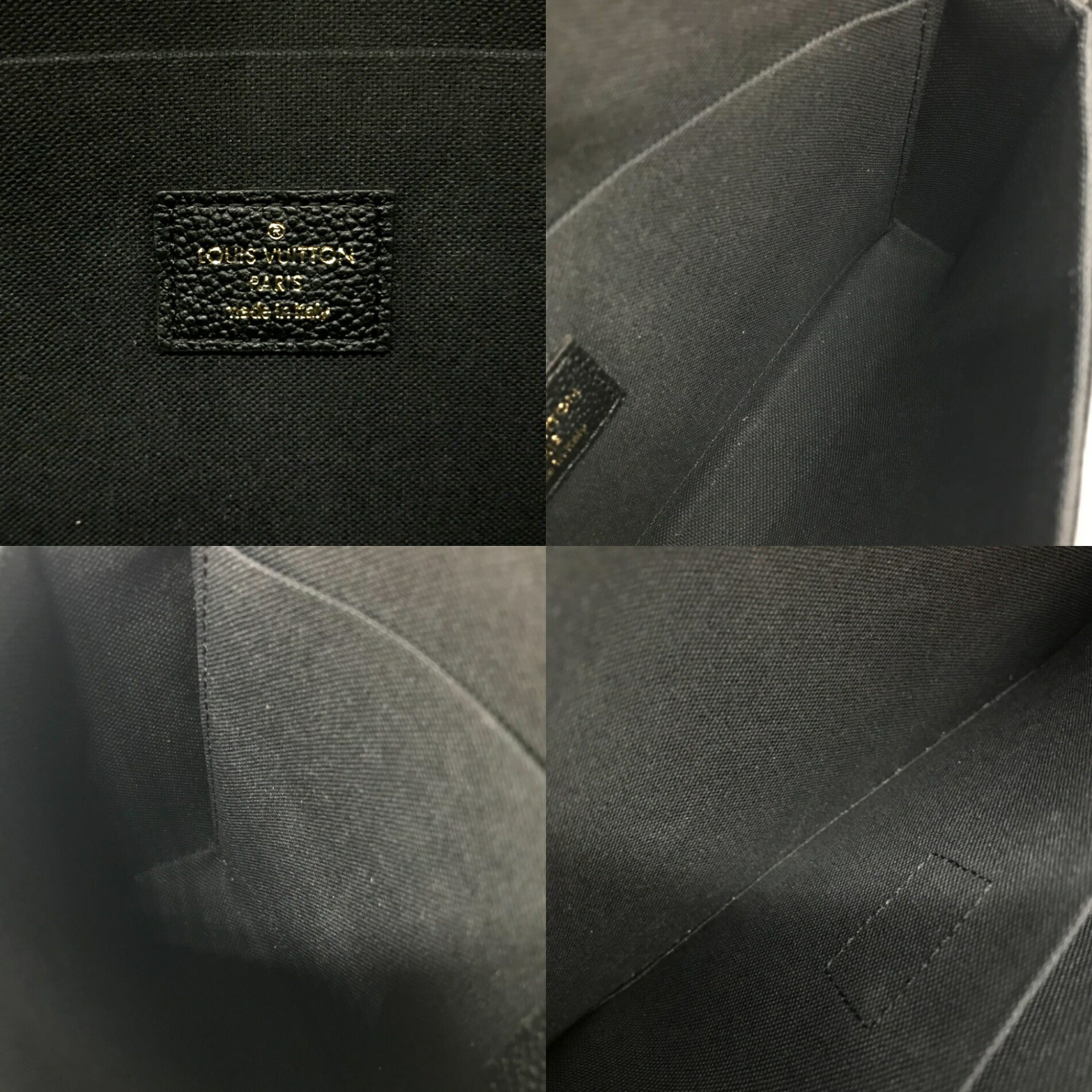 Louis Vuitton Monogram Empreinte Pochette Felicie Black