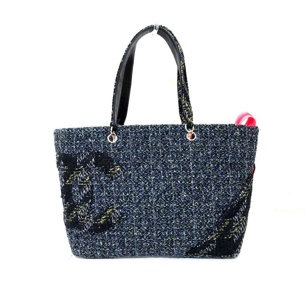 Chanel Cambon Line Large Tweed Tote Bag