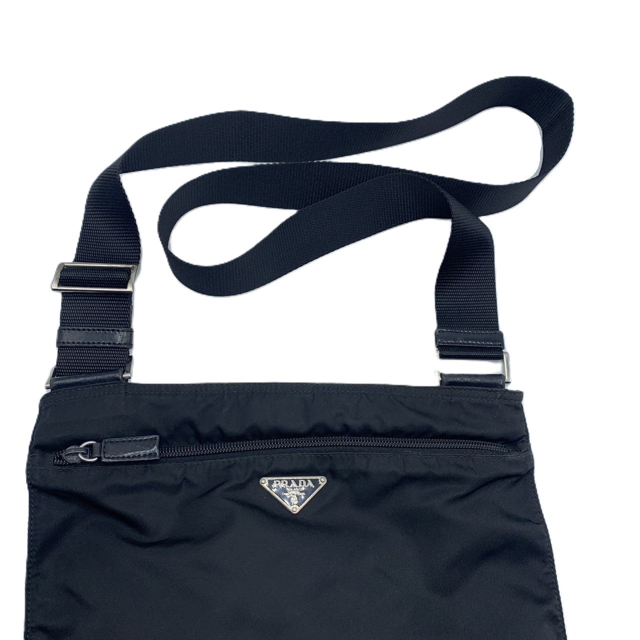 Prada Nylon Shoulder Bag Black Unisex