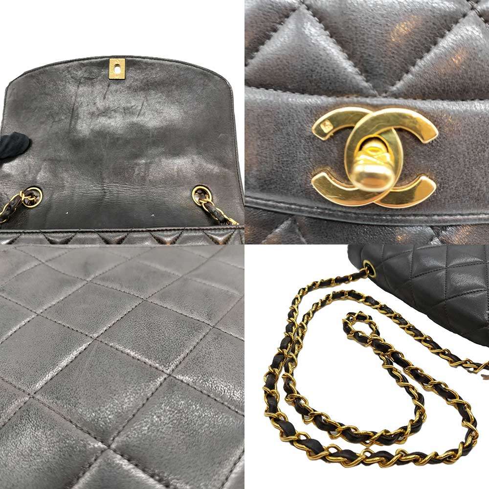 Chanel Diana Lambskin Chain Shoulder Bag