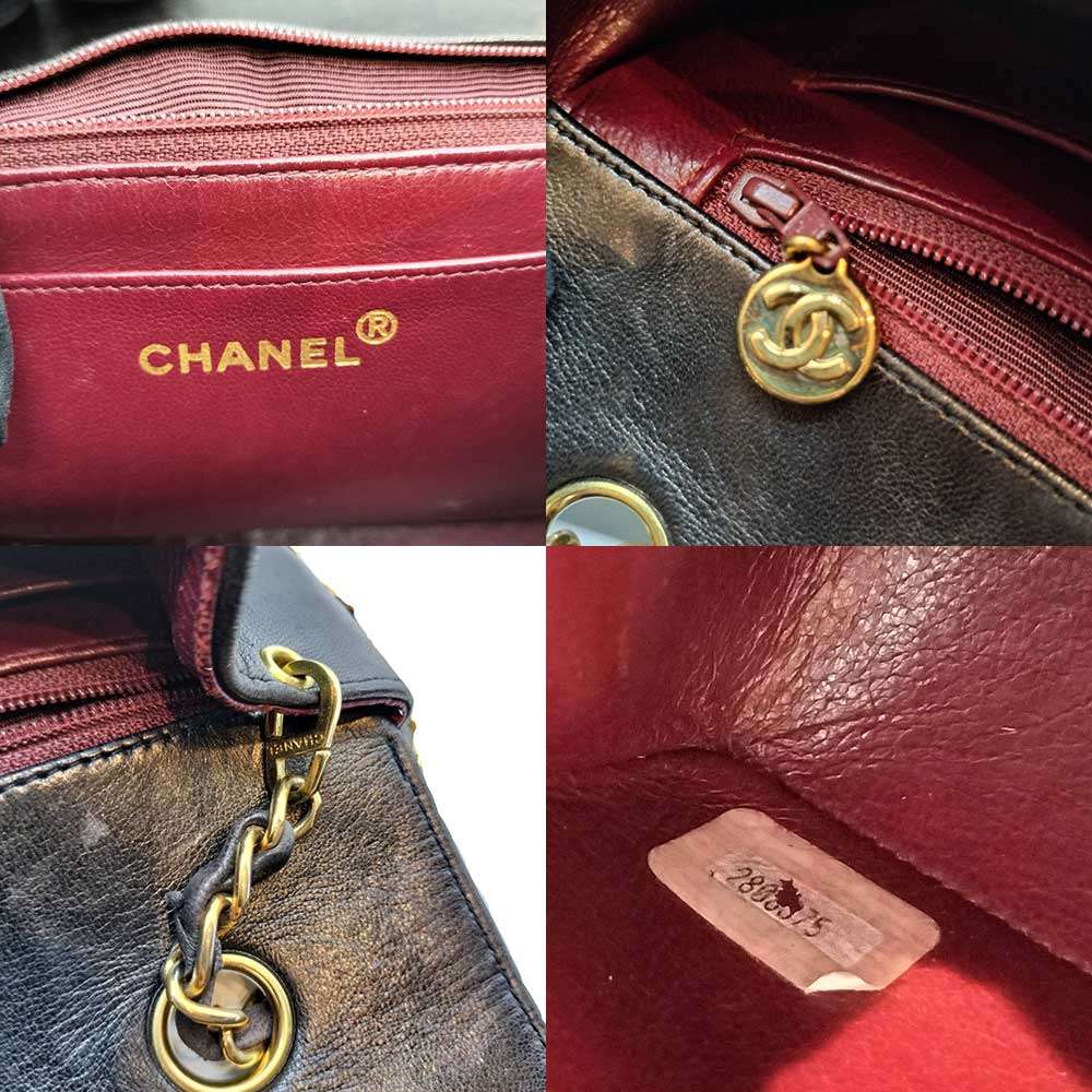 Chanel Diana Lambskin Chain Shoulder Bag