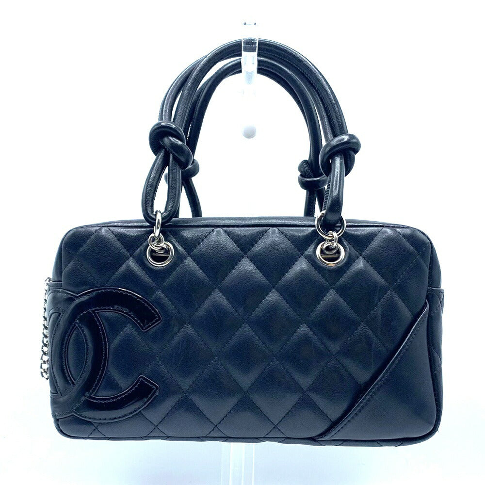 Chanel Cambon Mini Bowling Bag Black