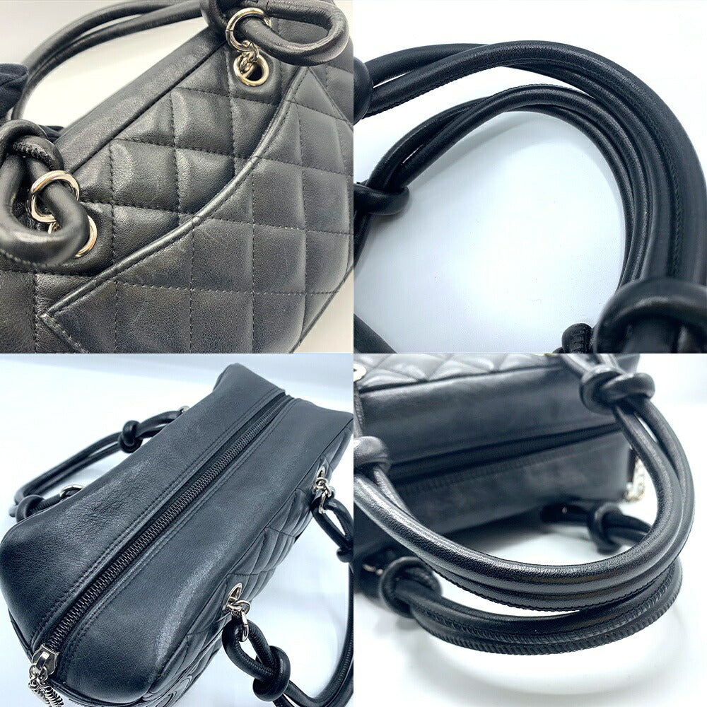 Chanel Cambon Mini Bowling Bag Black