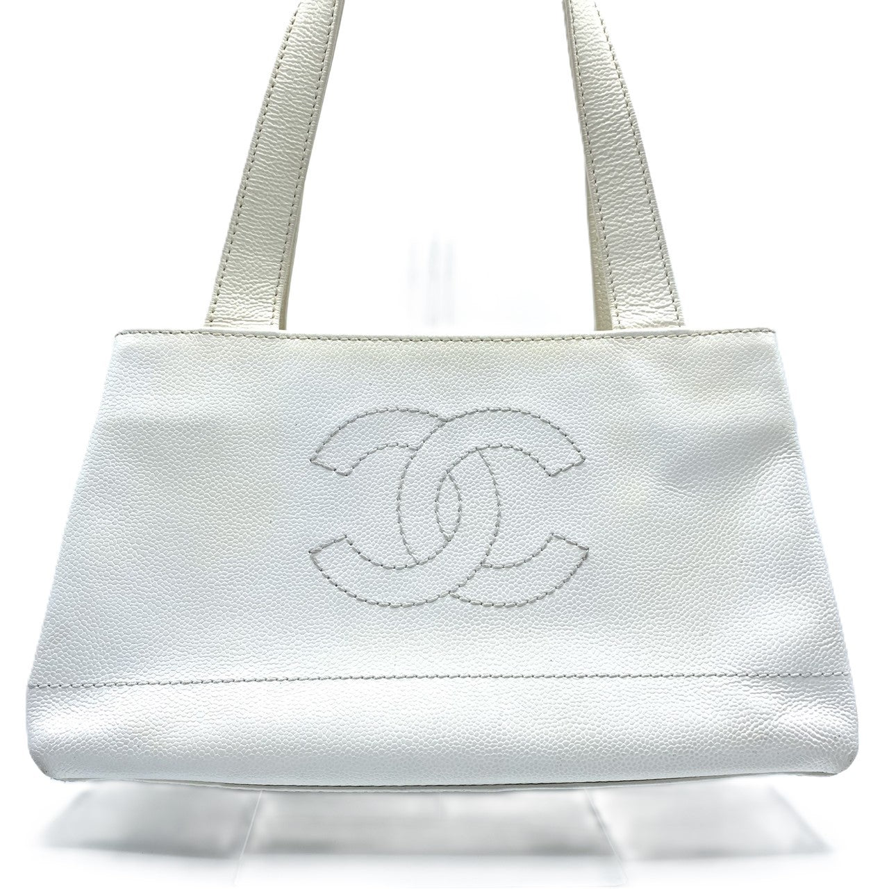 Chanel Caviar Skin Coco Mark Tote Bag