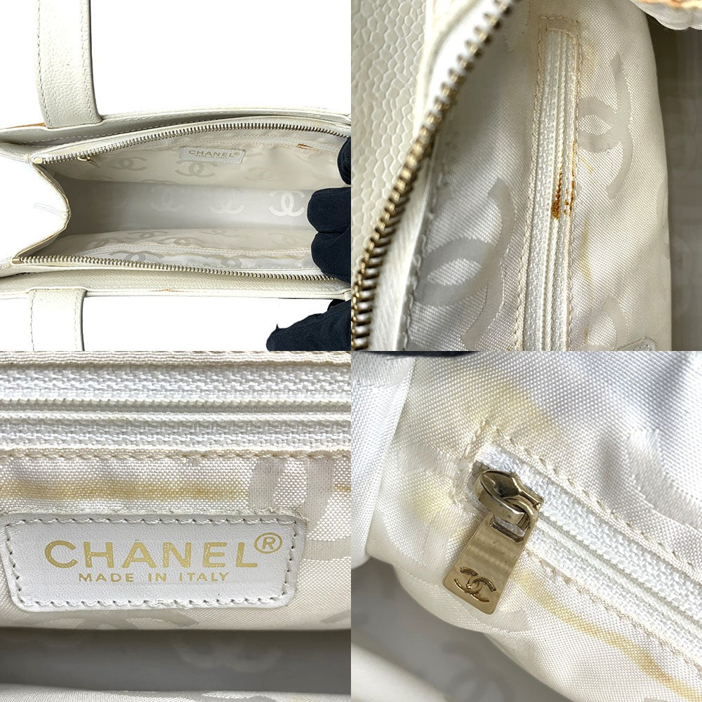 Chanel Caviar Skin Coco Mark Tote Bag