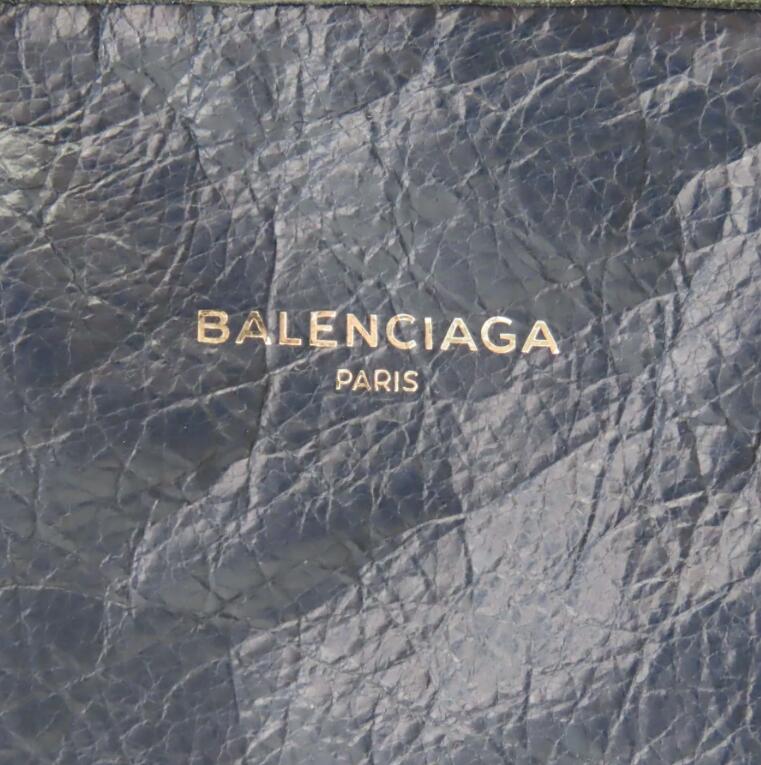 Balenciaga Navy Cabas XS Leather Tote