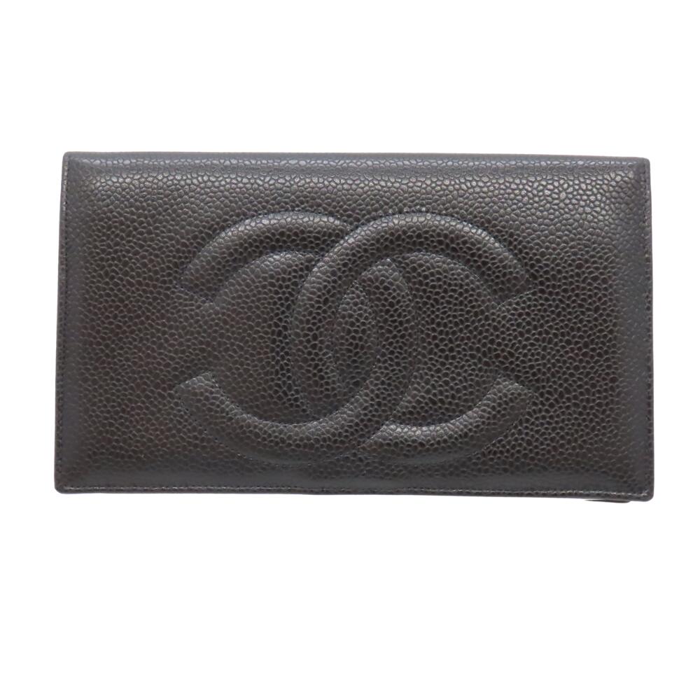 Chanel Caviar Skin Long Wallet A01429