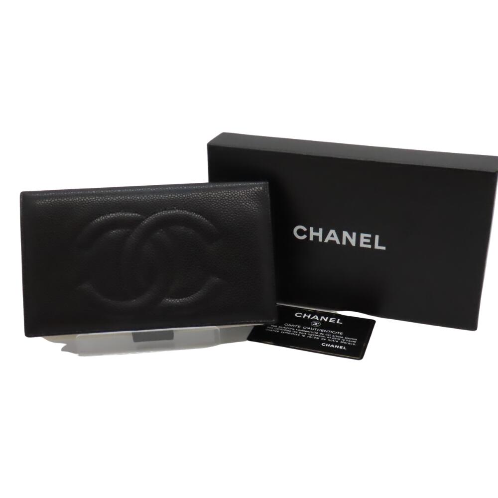 Chanel Caviar Skin Long Wallet A01429