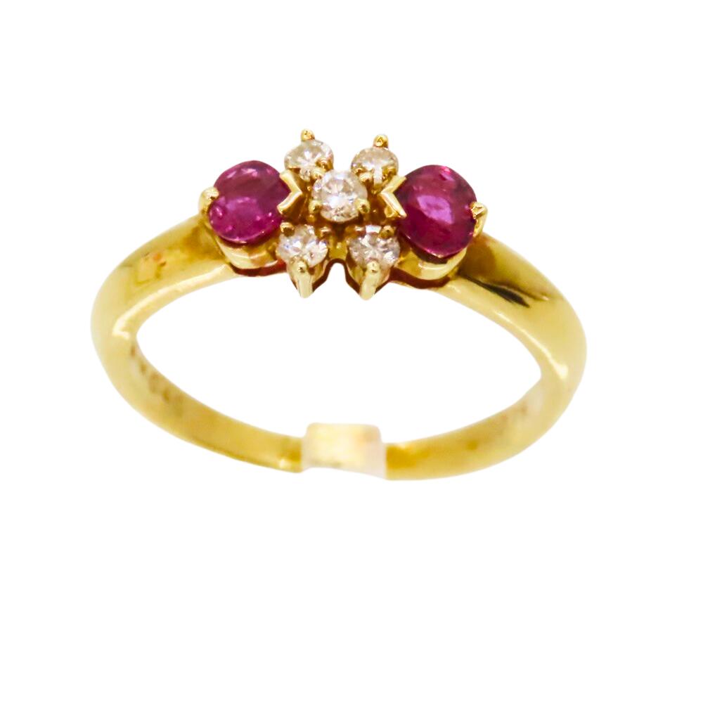 18K Ruby Diamond Ring