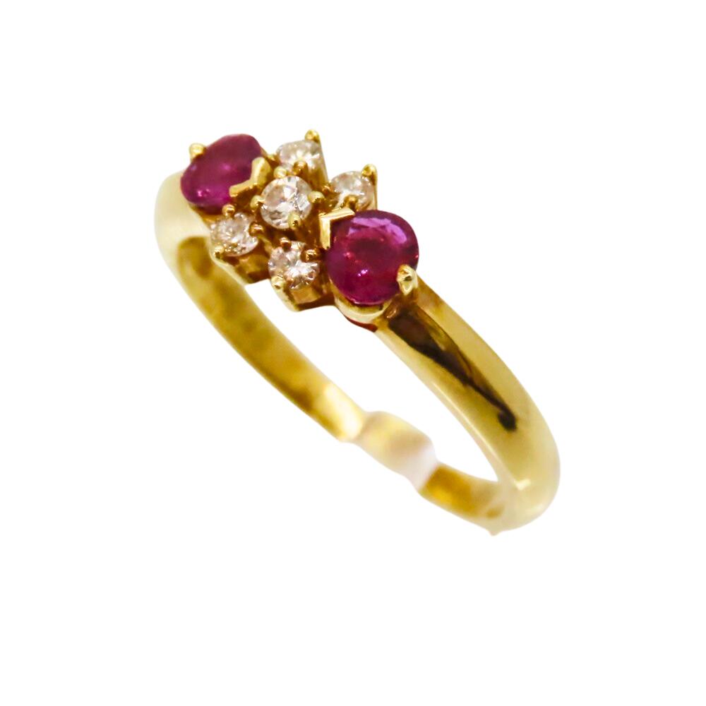 18K Ruby Diamond Ring