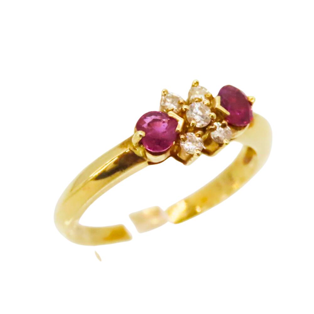 18K Ruby Diamond Ring