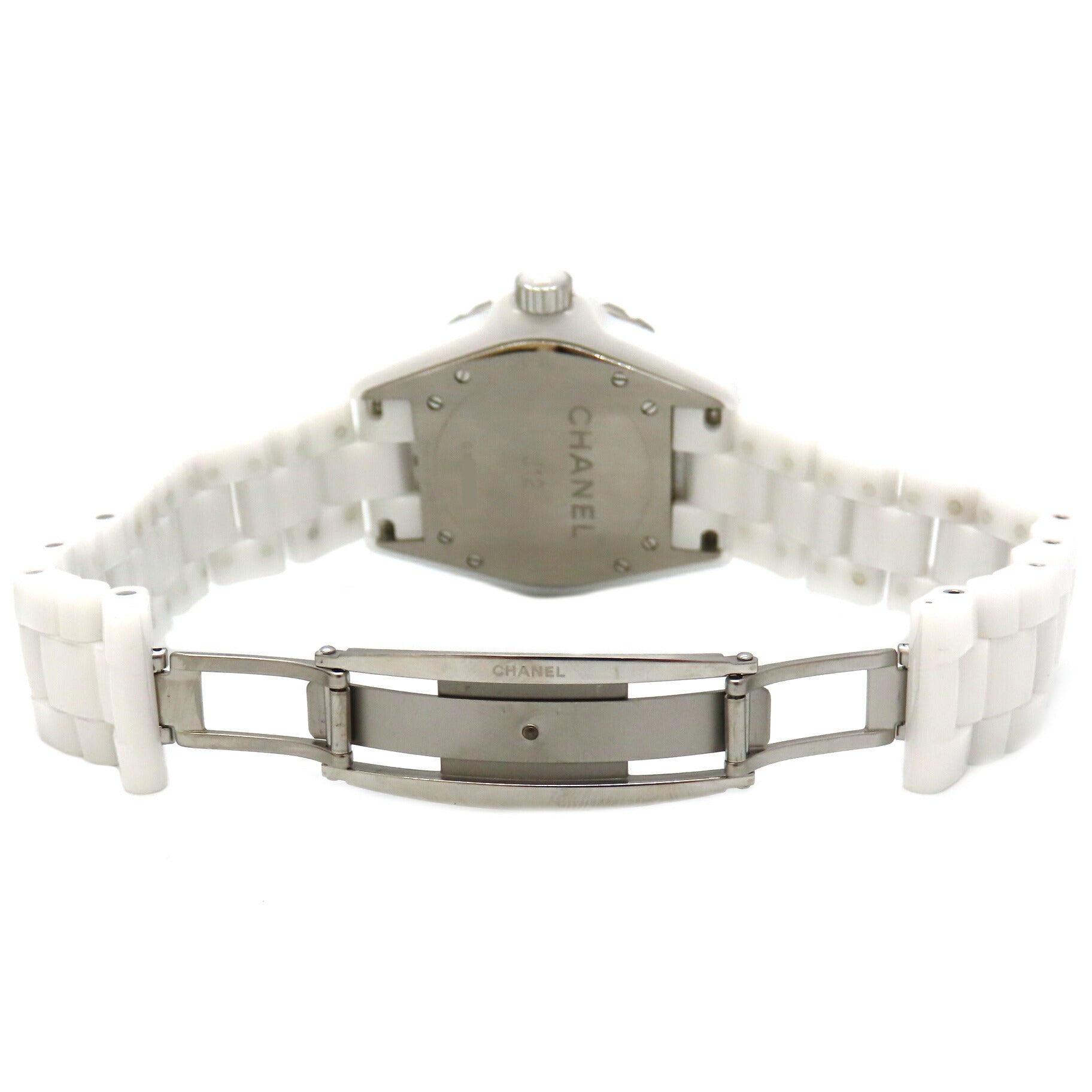 Chanel J12 Ceramic White Shell Quartz Watch