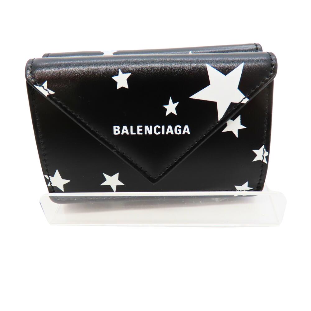 Balenciaga Star Print Compact Wallet