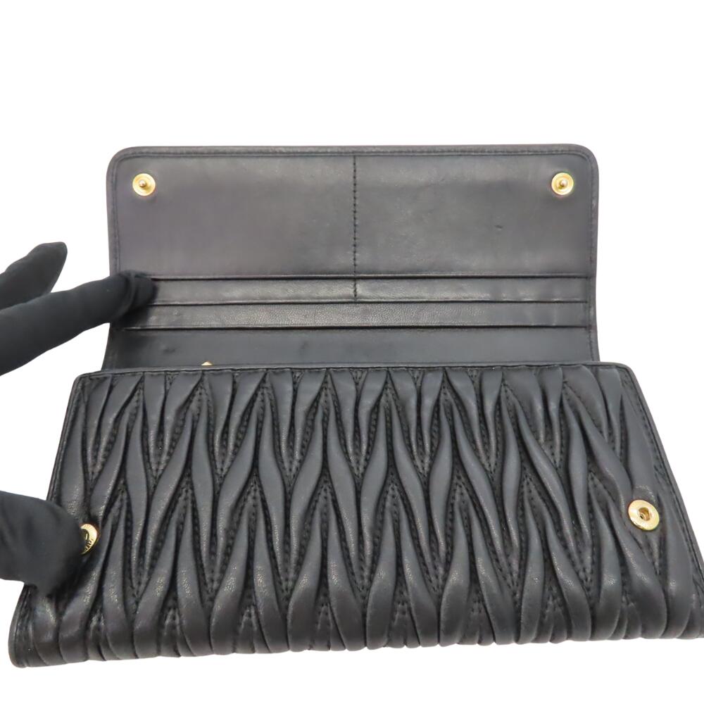 Miu Miu Black Long Wallet 5MH109