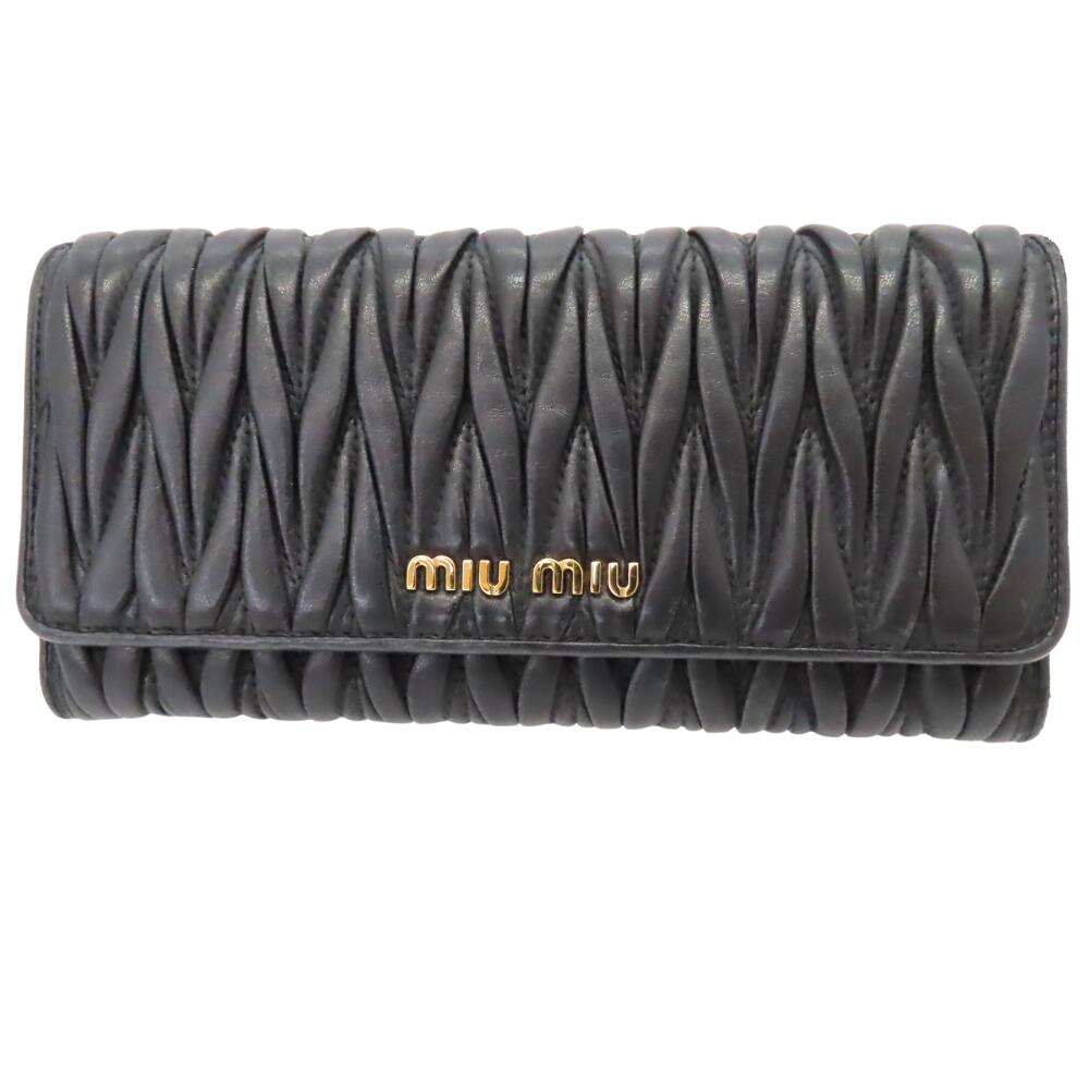 Miu Miu Black Long Wallet 5MH109