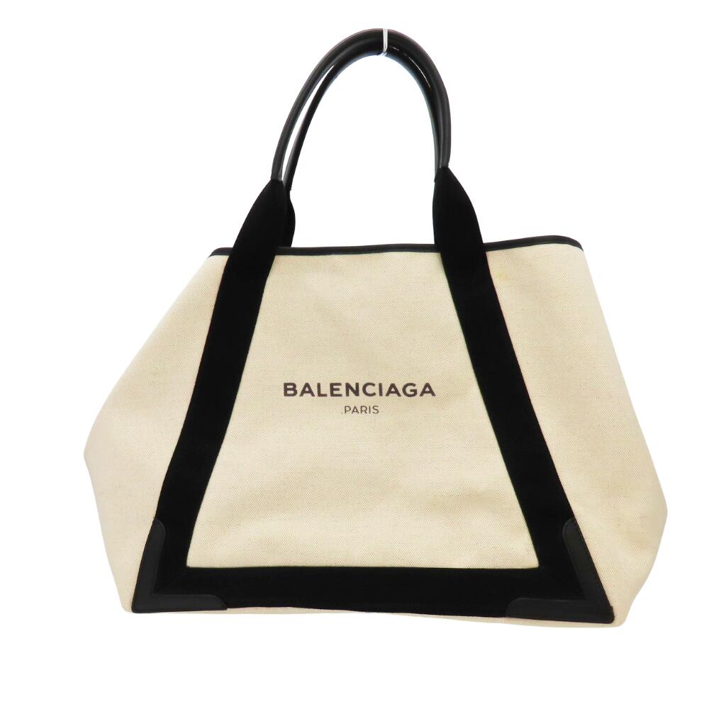 Balenciaga Navy Cabas Tote Bag