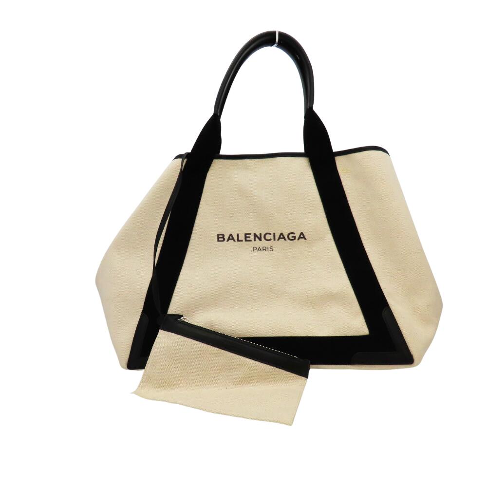 Balenciaga Navy Cabas Tote Bag