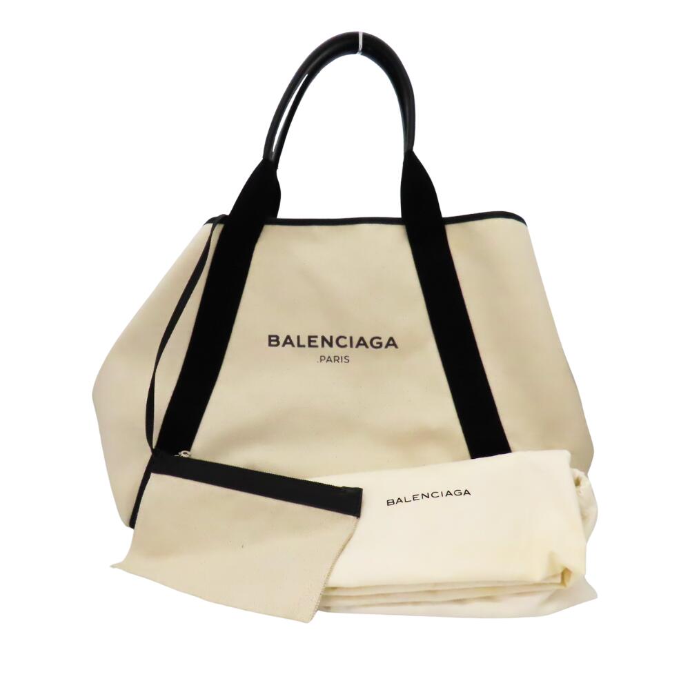 Balenciaga Navy Cabas Tote Bag