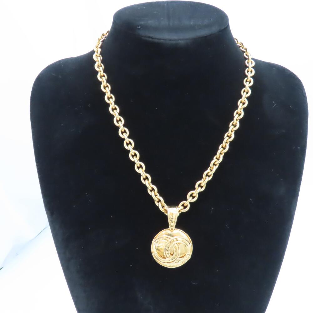 Chanel Vintage Coco Mark Necklace 94P