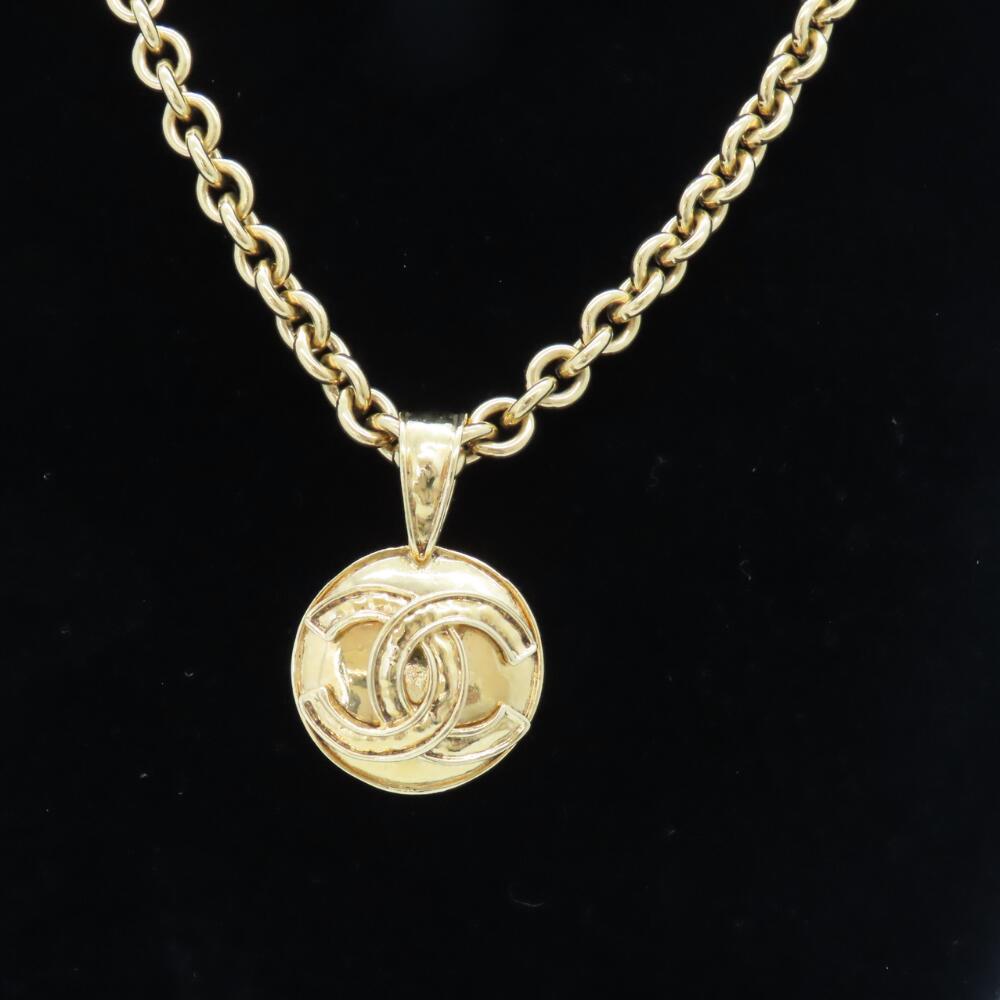 Chanel Vintage Coco Mark Necklace 94P