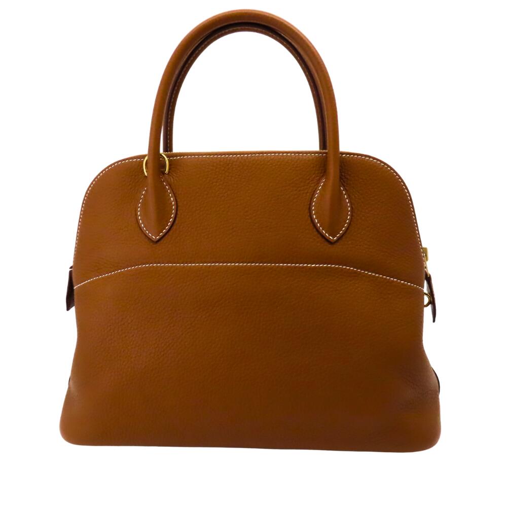 Hermes Bolide 31 Handbag Brown Gold