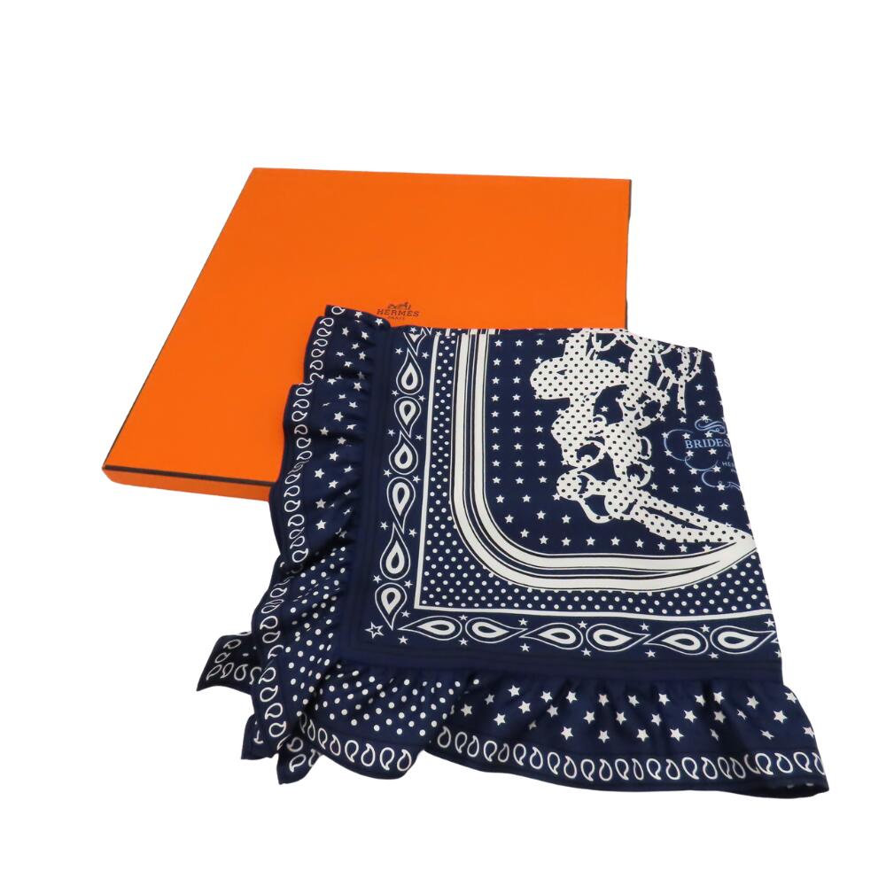 Hermes Silk Scarf 70cm Bridles de Gala Bandana Dot