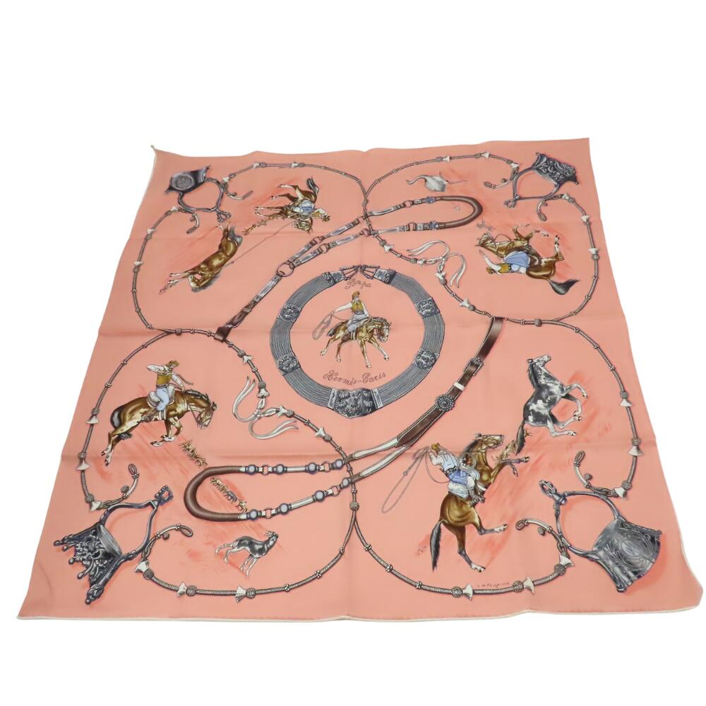 Hermes Silk Scarf Carre 70 Pampas