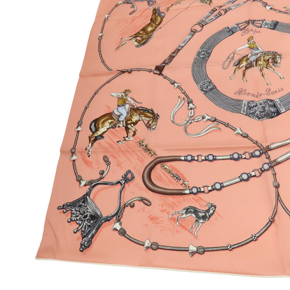 Hermes Silk Scarf Carre 70 Pampas