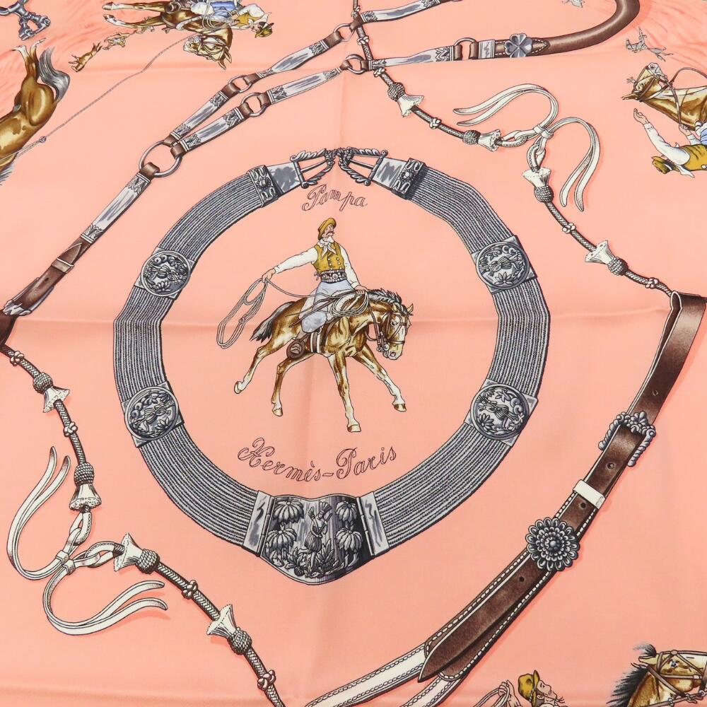 Hermes Silk Scarf Carre 70 Pampas