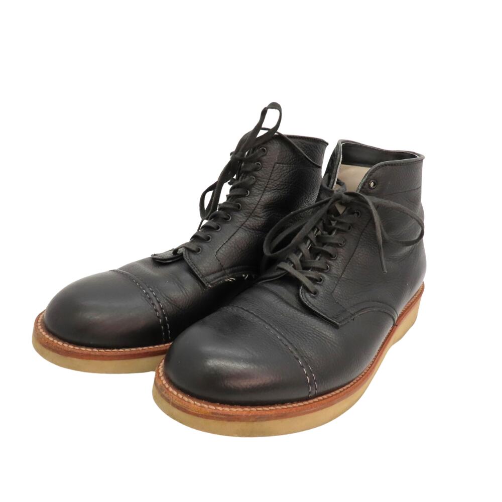 Alden Brown Leather Lace-Up Boots