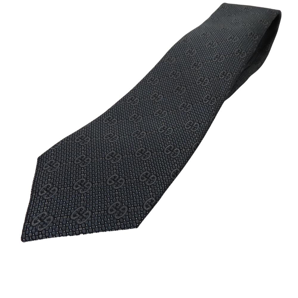 Gucci Silk Tie Grey GG Pattern