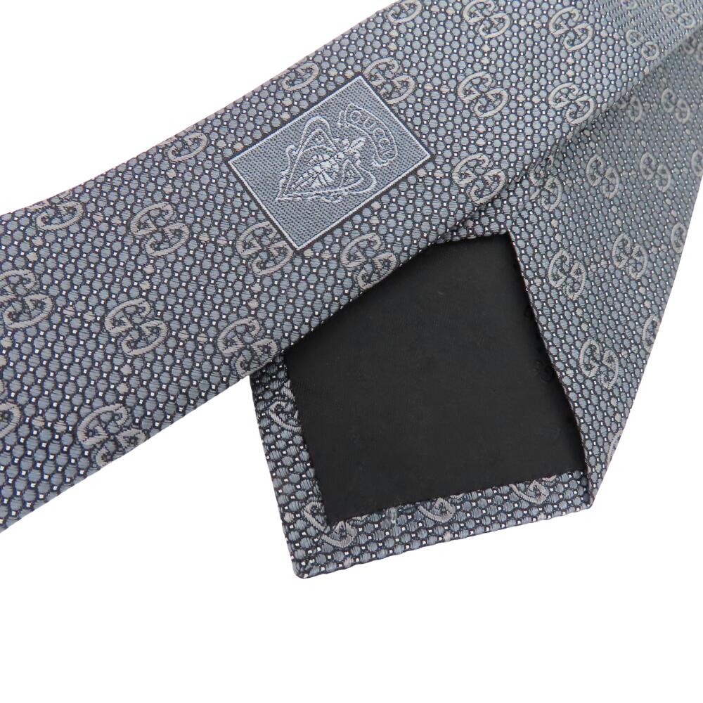 Gucci Silk Tie Grey GG Pattern