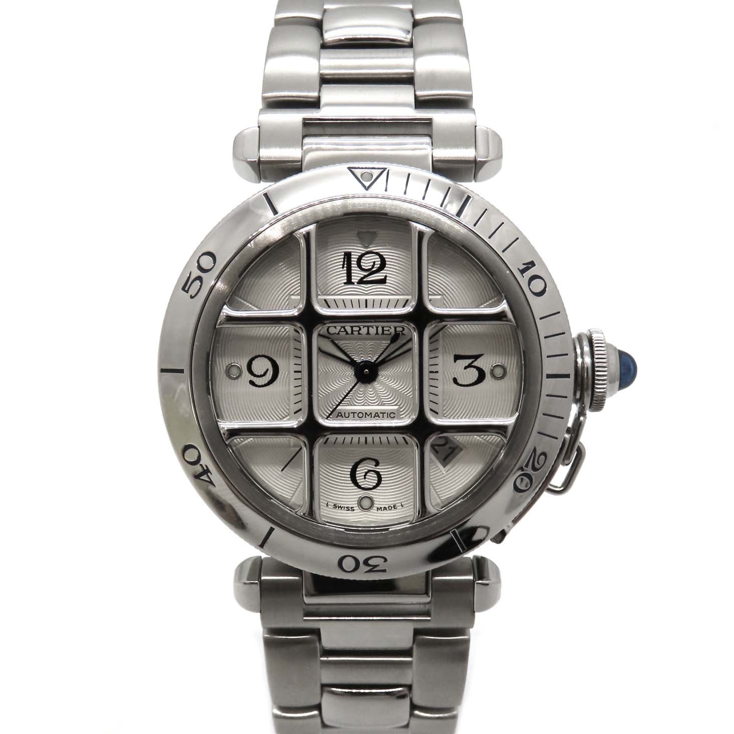 Cartier Pasha Grid SS Automatic Watch W31040H3