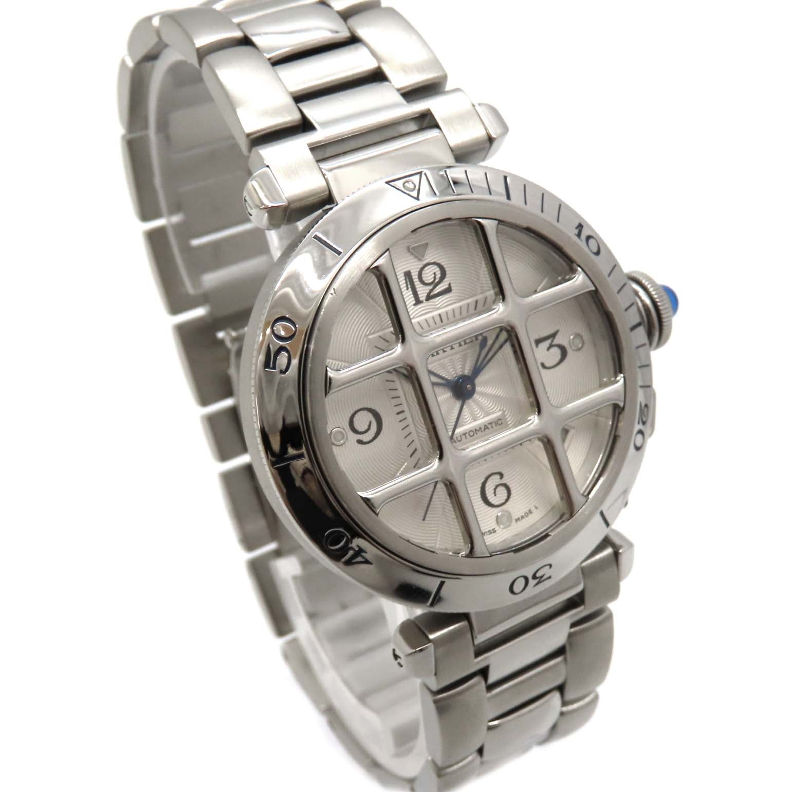 Cartier Pasha Grid SS Automatic Watch W31040H3