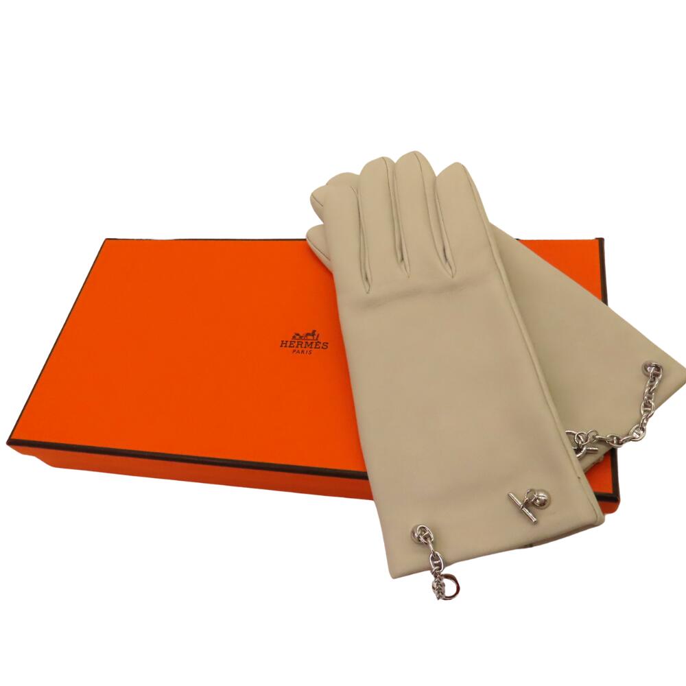 Hermes Gloves Anoglass Silk Cheinedankle