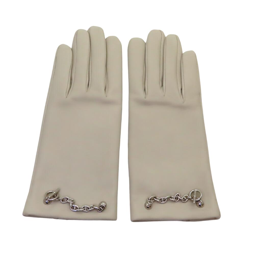 Hermes Gloves Anoglass Silk Cheinedankle